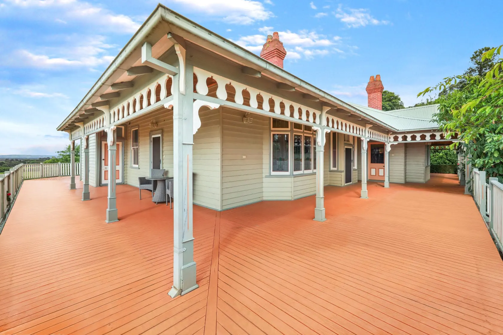 Ornate verandah lacework detail